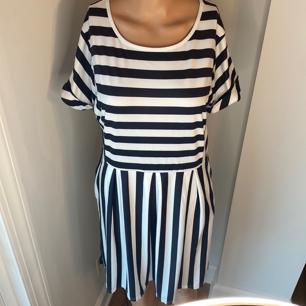 Large stripe dress